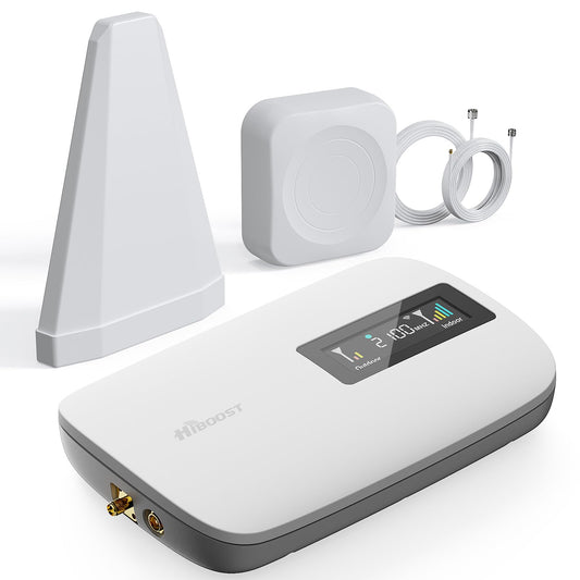 Cell Phone Signal Booster for Home & Office, Up to 2,500 sq ft, 5G/4G LTE, Multi-Carrier, HD Display, App Support, FCC Approved