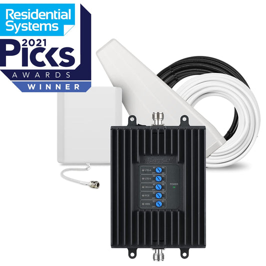 SureCall Fusion Professional Cell Phone Signal Booster, Up to 8000 sq ft, Multi-Carrier Support with Yagi & Panel Antennas