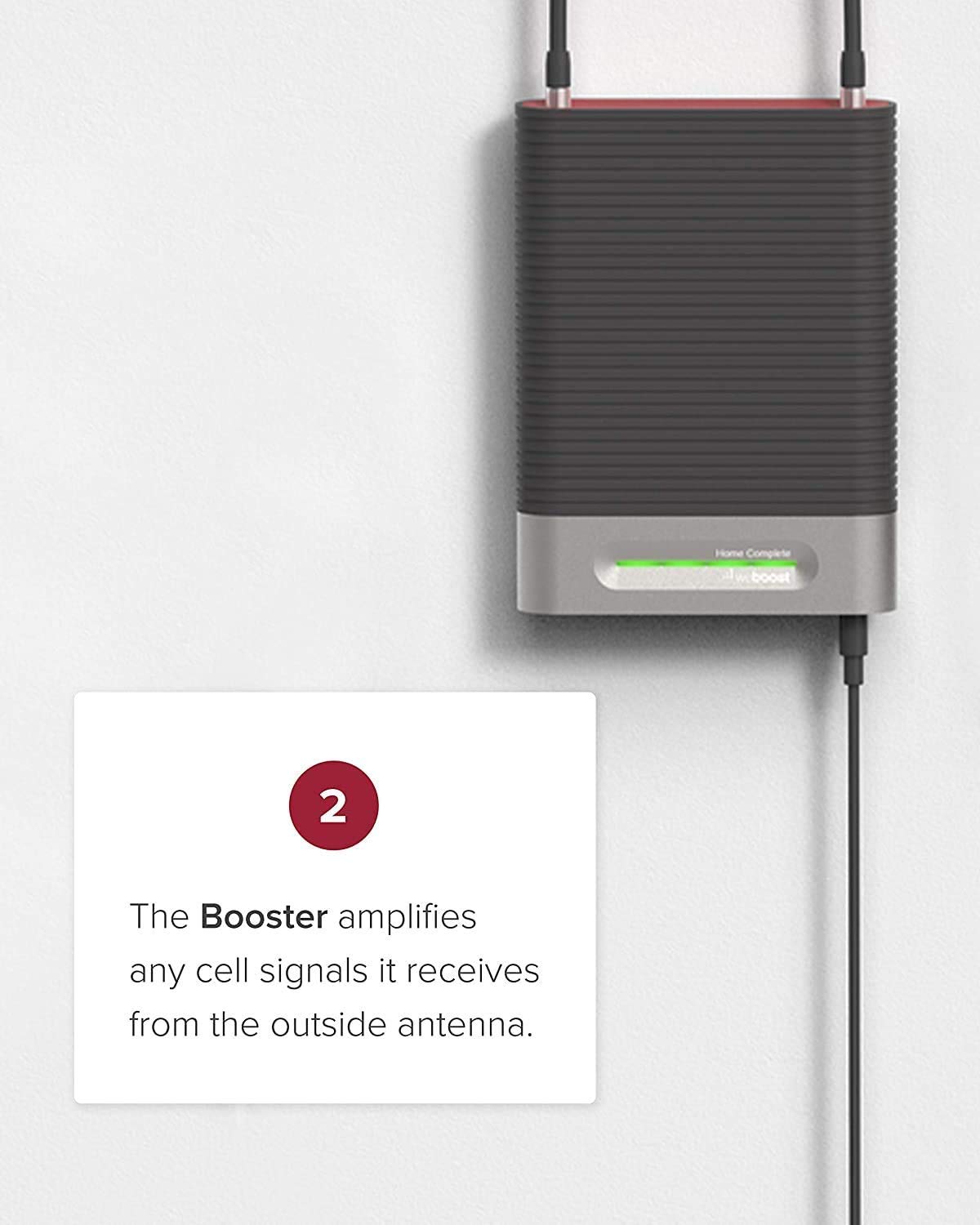 weBoost Home Complete 5G/4G LTE Cell Phone Signal Booster, Multi-Carrier Support for Verizon, AT&T, T-Mobile & More (470145)