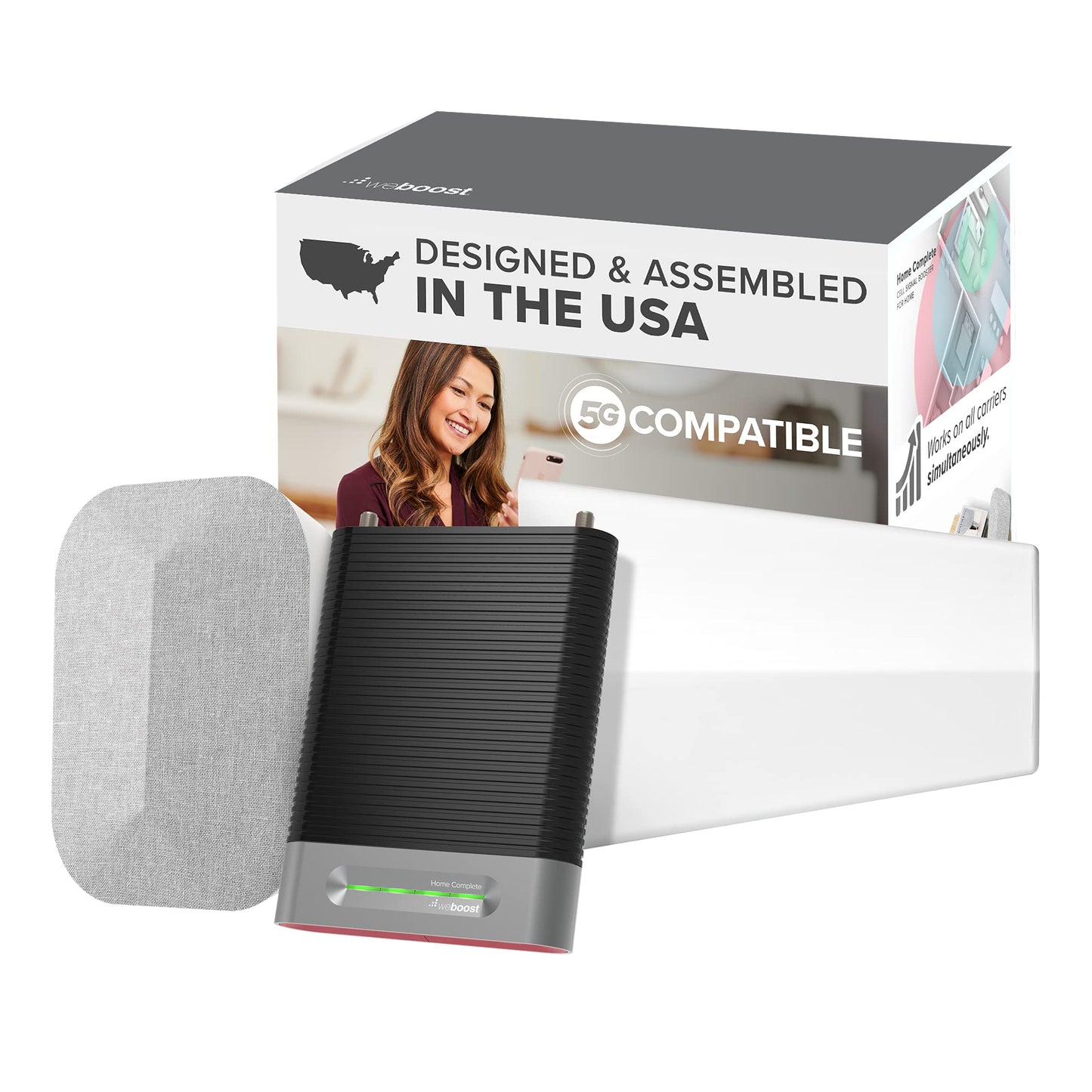 weBoost Home Complete 5G/4G LTE Cell Phone Signal Booster, Multi-Carrier Support for Verizon, AT&T, T-Mobile & More (470145)