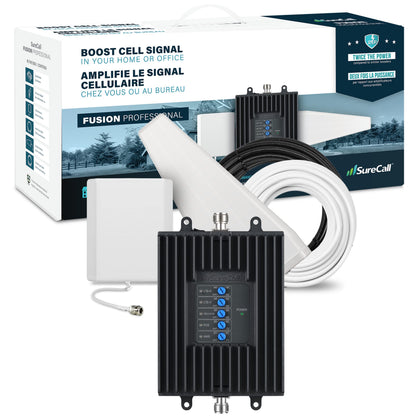 SureCall Fusion Professional Cell Phone Signal Booster, Up to 8000 sq ft, Multi-Carrier Support with Yagi & Panel Antennas